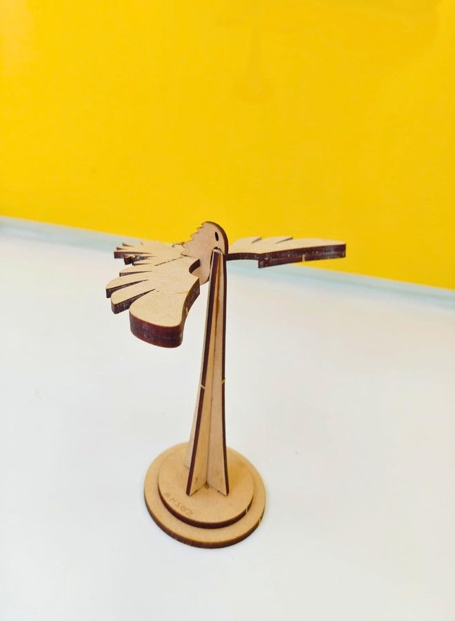 Ansoz DIY Wooden Balancing Eagle Model Kit with Stand, MDF Cutout Construction - Image 5